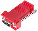 RS PRO D Sub Adapter Female 9 Way D-Sub to Female RJ45