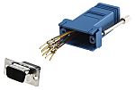 RS PRO D Sub Adapter Male 9 Way D-Sub to Female RJ45