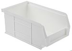RS PRO PP Storage Bin, 167mm x 101mm x 76mm, White