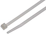 RS PRO Cable Tie, Standard, 150mm x 3.6 mm, Natural Nylon, Pk-100