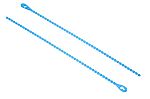 RS PRO Cable Tie, Releasable, 152.4mm x 2.4 mm, Blue Polypropylene, Pk-100