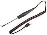 Sonda de temperatura de Superficie tipo T RS PRO, hasta +180 °C ±0,25 °C, Ø 1mm x 100mm, cable de 2m