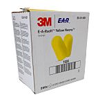 3M E.A.R Soft Yellow Neons Series Yellow Disposable Uncorded Ear Plugs, 36dB Rated, 250 Pairs