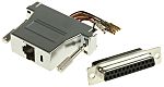 RS PRO D Sub Adapter Female 25 Way D-Sub to Female RJ45
