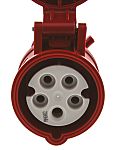MENNEKES IP44 Red Cable Mount 3P + N + E Industrial Power Socket, Rated At 16A, 400 V