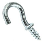 ZnPt steel shouldered cup hook,13mm