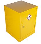 RS PRO Yellow Steel Lockable 1 Door Flammable Cabinet, 609mm x 457mm x 457mm