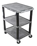 RS PRO 3 Shelf PE Trolley, 610 x 460mm, 150kg Load