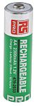 RS PRO AA NiMH Rechargeable AA Batteries, 2.3Ah, 1.2V - Pack of 4