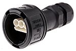 3 Pole IP68 Rating Cable Mount Male Mains Inline Connector Rated At 16A