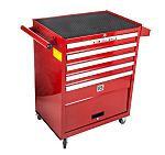 RS PRO 5 drawer Steel Wheeled Tool Chest, 860mm x 690mm x 460mm