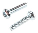 RS PRO Passivated, Zinc Plated Pan Steel Tamper Proof Security Screw
