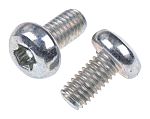 ZnPt steel 6 lobe pan head screw,M3x6mm