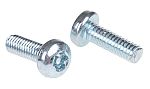 ZnPt steel tamperproof screw,M4x12mm