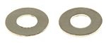 Nickel Plated Brass Plain Form A Washers, M2, DIN 125A