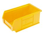 Yellow polyprop storage bin,101x167x76mm
