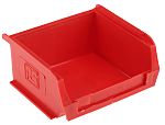 RS PRO Kırmızı Plastik Kolay İstiflenebilir Depolama Kutusu, 50mm x 100mm x 90mm