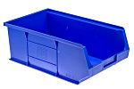 RS PRO Mavi Plastik Kolay İstiflenebilir Depolama Kutusu, 130mm x 205mm x 350mm