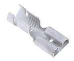 RS PRO Uninsulated Female Spade Connector, Open barrel, 6.35 x 0.8mm Tab Size, 2.5mm² to 6mm²