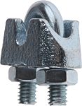 RS PRO Steel 3mm Diameter Wire Rope Clamp