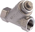 S/steel Y strainer valve,1/2in BSPP F-F