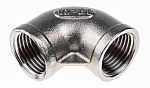 RS PRO Stainless Steel Pipe Fitting, 90° Circular Elbow, Female G 1/2in x Female G 1/2in