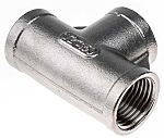 RS PRO Stainless Steel Pipe Fitting, Tee Circular Tee, Female G 1/2in x Female G 1/2in x Female G 1/2in