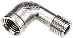 RS PRO Stainless Steel Pipe Fitting, 90° Circular Elbow, Female R 1/4in x Male R 1/4in