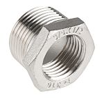 RS PRO Stainless Steel Pipe Fitting Hexagon Bush, Male R 3/4in x Female G 1/2in