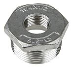 RS PRO Stainless Steel Pipe Fitting Hexagon Bush, Male R 1-1/4in x Female G 1/2in