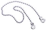 RS PRO Chrome Plated Brass Chain, 300mm Length