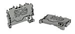 WAGO 2002-1201 TOPJOB S, 2002 Series Grey, 2.5mm², Single-Level, Push-In Cage Clamp Termination, ATEX, IECEx