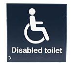 RS PRO Tactile Sign: Disability Access, Self-Adhesive Plastic, 150 x 150mm