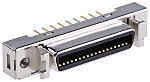 3M SCSI Konnektör, Soket, 2,54mm Aralıklı, Karta Monte (Bacaklı Montaj), Lehimlenebilir, 36 Pinli, Düz