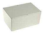 RS PRO Grey Die Cast Aluminium Enclosure, Grey Lid, 222.2 x 146 x 106.5mm