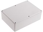 RS PRO Grey Die Cast Aluminium Enclosure, Grey Lid, 171.9 x 120.9 x 55mm