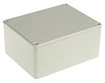 RS PRO Grey Die Cast Aluminium Enclosure, Grey Lid, 114.7 x 89.7 x 55.1mm