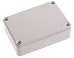 RS PRO Grey Die Cast Aluminium Enclosure, Grey Lid, 79.9 x 54.9 x 25.5mm