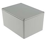 RS PRO Grey Die Cast Aluminium Enclosure, Grey Lid, 139.1 x 101.5 x 76.7mm