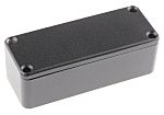 RS PRO Black Die Cast Aluminium Enclosure, Black Lid, 89.1 x 35 x 30.3mm