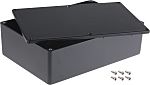 RS PRO Black Die Cast Aluminium Enclosure, Black Lid, 171.9 x 120.9 x 55mm