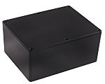 RS PRO Black Die Cast Aluminium Enclosure, Black Lid, 165.8 x 127.3 x 76.3mm