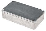 RS PRO Silver Die Cast Aluminium Enclosure, IP66, Silver Lid, 114.5 x 63.6 x 30.3mm