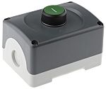 Botón pulsador con carcasa ABB IP66 Verde