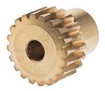 RS PRO Bronze 0.8 Module Worm Wheel Gear 20 Tooth12mm Hub Dia., 16.03mm Pitch Dia. 18mm Face