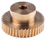 RS PRO Bronze 0.8 Module Worm Wheel Gear 40 Tooth20mm Hub Dia., 32.05mm Pitch Dia. 18mm Face