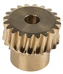 RS PRO Bronze 1 Module Worm Wheel Gear 20 Tooth16mm Hub Dia., 20.16mm Pitch Dia. 20mm Face
