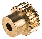 RS PRO Bronze 1 Module Worm Wheel Gear 20 Tooth16mm Hub Dia., 20mm Pitch Dia. 14.5mm Face