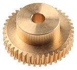 RS PRO Bronze 1 Module Worm Wheel Gear 40 Tooth26mm Hub Dia., 40mm Pitch Dia. 16.5mm Face