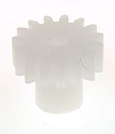 RS PRO POM 15 Teeth Spur Gear, 0.5 Module, 2mm Bore Diam, 7.5mm Pitch Diam, 4.5mm Hub Diam